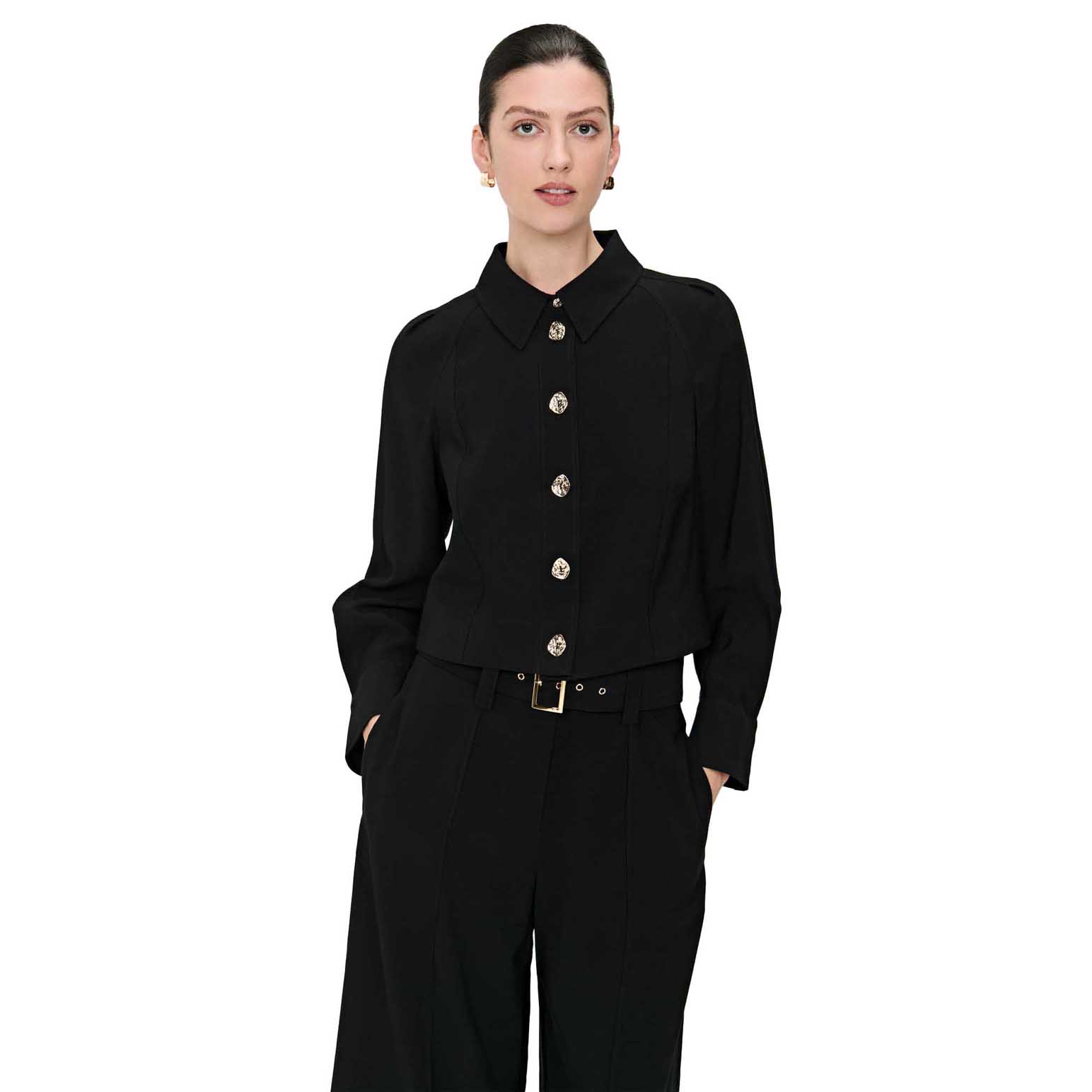 Veronika Maine Viscose Twill Shirt Jacket